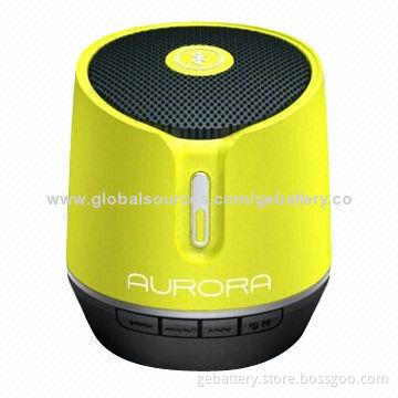 Portable Audio Speaker Box with Wireless Bluetooth and LED Lights, 3W Rated Power